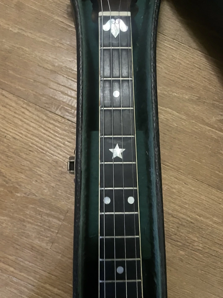 Antique Vega Fairbanks Style M Tenor 4 String Banjo Open Back With Original Case - Image 4 of 4