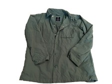 Gap Teen Windbreaker Sz XXL 14-16 Button Up Jacket Long Sleeves Green Quick Dry