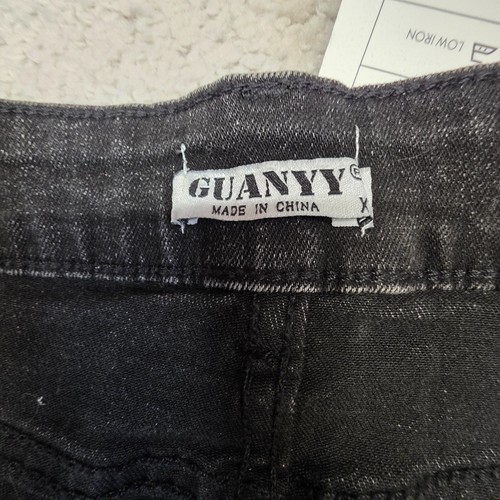 Woman's Black Denim Skirt Short X-Large/36 Guanyy - Picture 5 of 9