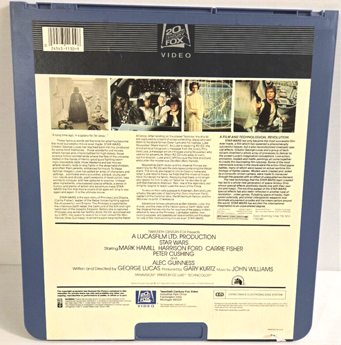 Star Wars: A New Hope (1977) Vintage RCA CED SelectaVision Videodisc Good - Picture 2 of 8