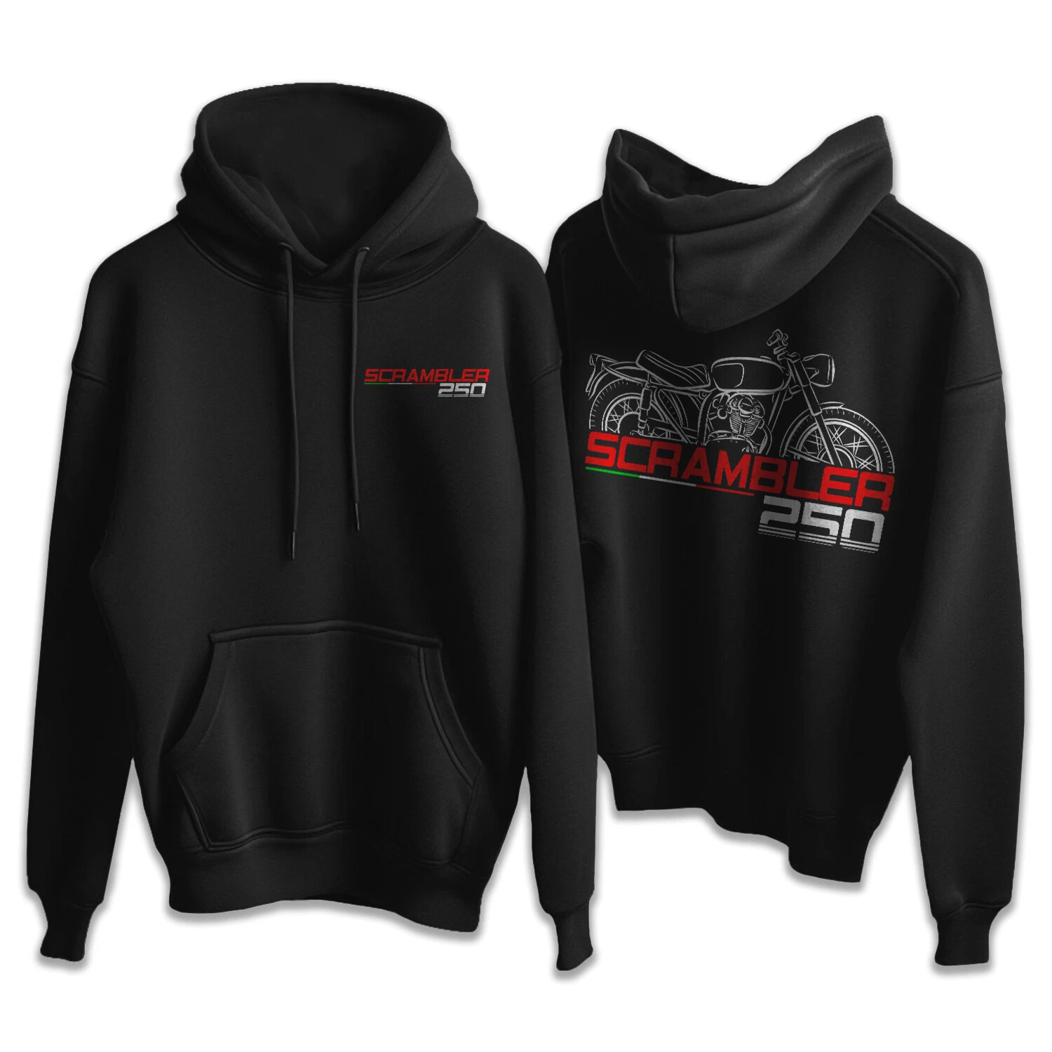 Ducati 250 Scrambler - Motorcycle Hoodie Pullover for Riders