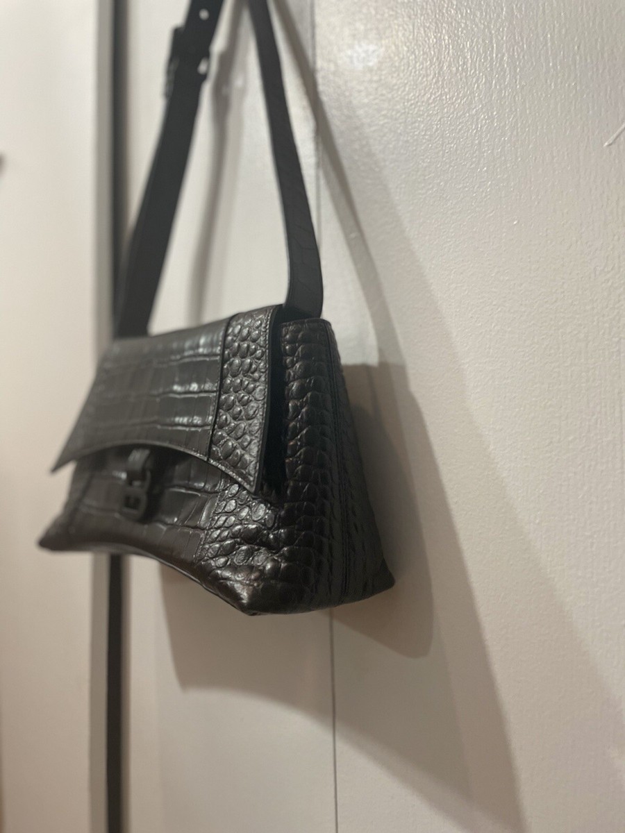Balenciaga Downtown Magnetic Closure Shoulder Bag Small