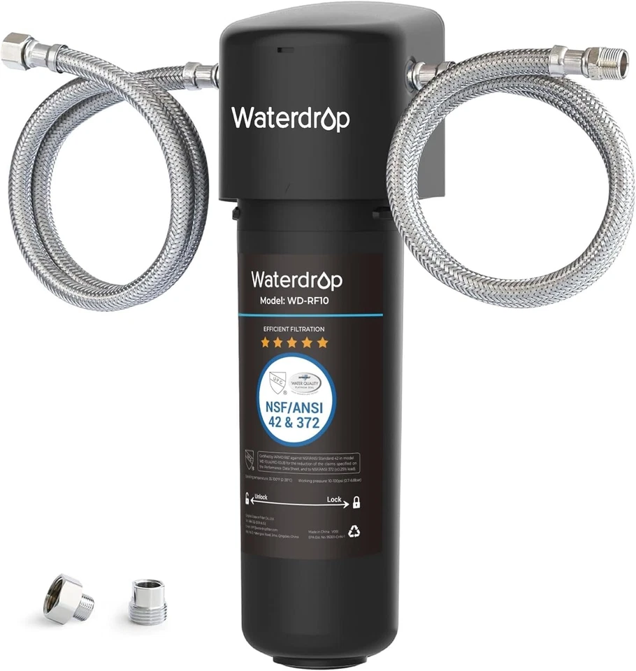 Waterdrop 10UA Untertisch Wasserfiltersystem, Direkter Verbinden mit Küchenhahn