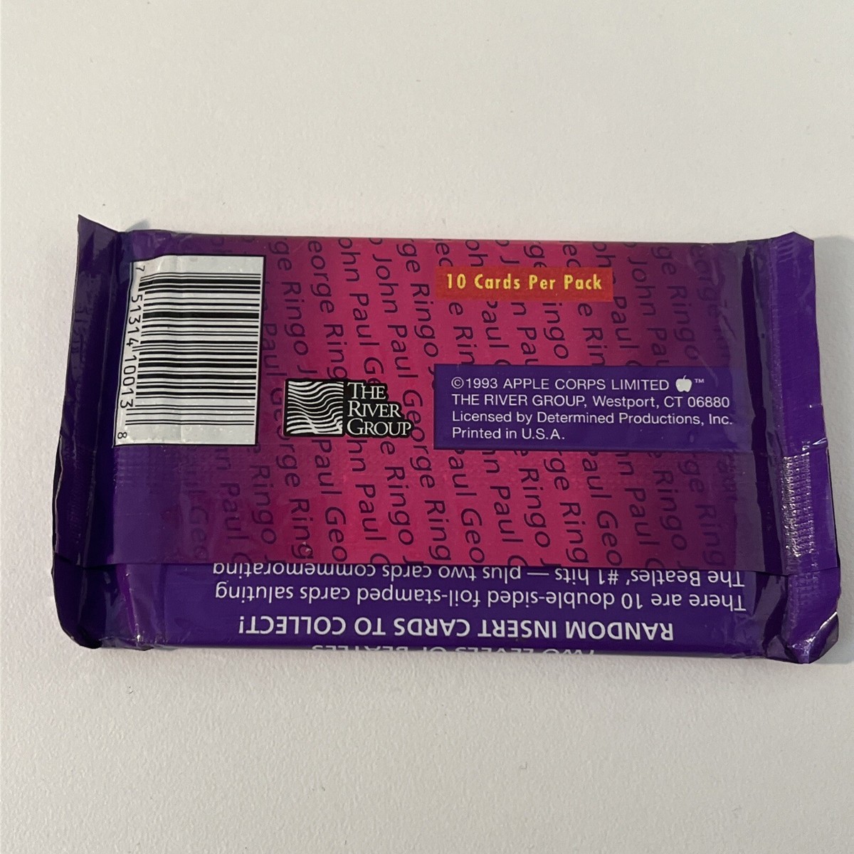 【新品タグ付き・©1993】 THE BEATLES Vintage Vintage 1993 BEATLES Collection Card Pack NEW Factory Sealed Rock