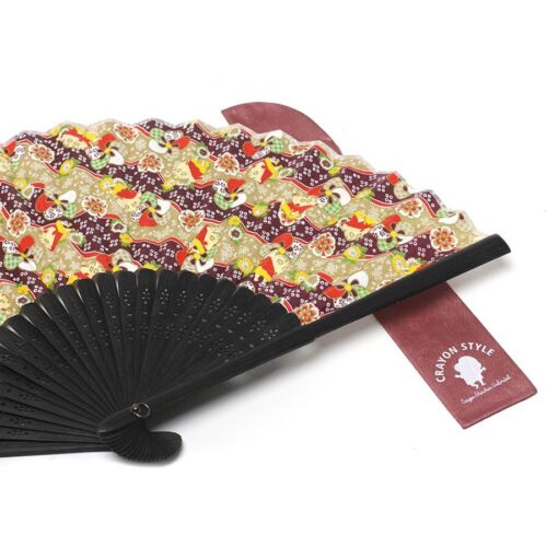 Crayon Shin-chan Japanese Folding Fan SENSU Flower pattern in yuzen stream - 第 5/6 張圖片