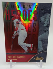 2021 Panini Absolute Unsung Heroes Red #UH4 Paul Goldschmidt /99