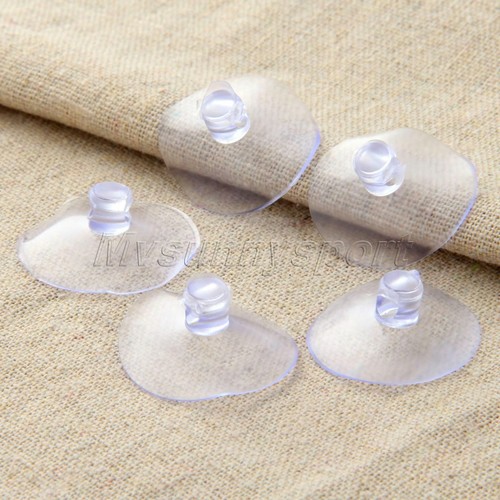 10/50 x Clear Suction Cup Sucker Kitchen Bathroom Hook Hanger 2.8-4cm Parts - Picture 8 of 15