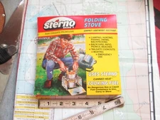 NEW Vtg Sterno Folding Stove Camping Hunting Backpacking Outdoor Cooking B50