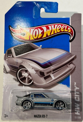 2013 🔥 HOT WHEELS, MAZDA RX-7 HW CITY 22/250, NIGHT BURNERZ | eBay