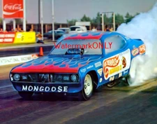 Tom "Mongoose" McEwen "Hot Wheels" Plymouth Duster NITRO Funny Car PHOTO! #(26)