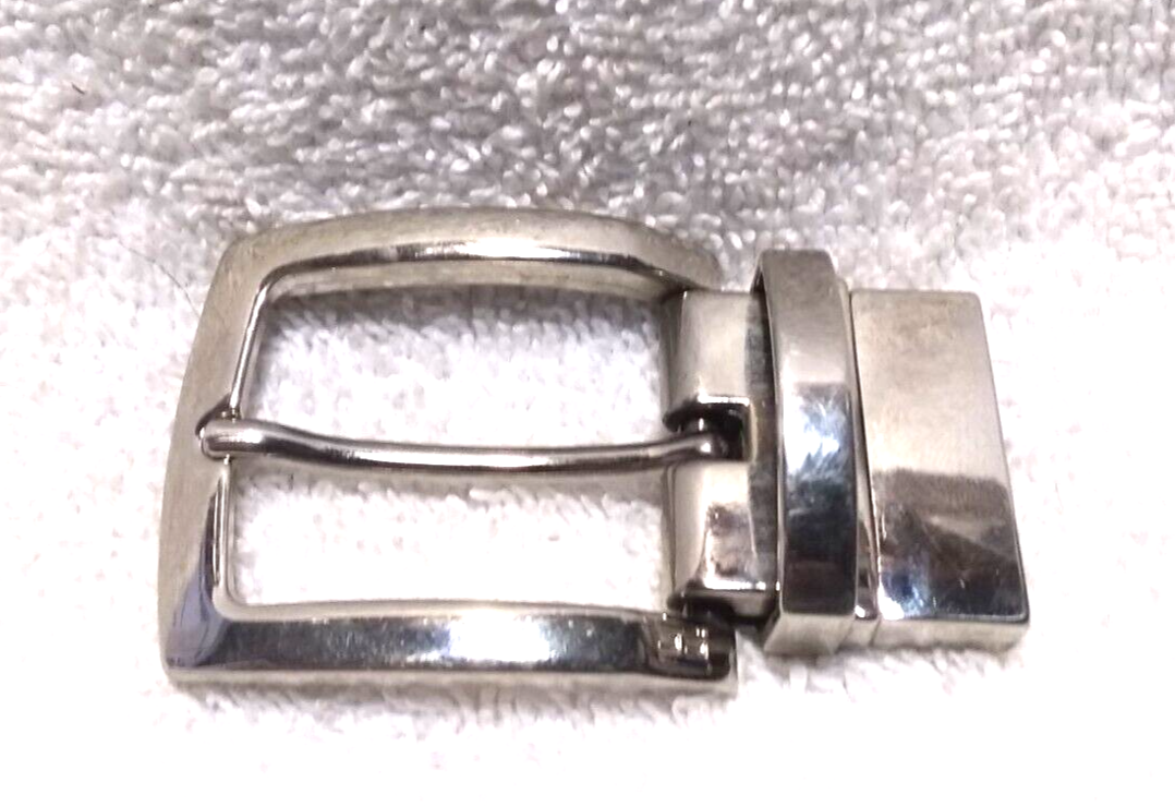 Vintage Made in Italy Reversible Leather Belt - Sz 36 - Mod Brev Buckle Reversible Leather Belt Patent Leather Bordo 32 Mm 1.25  main image 4