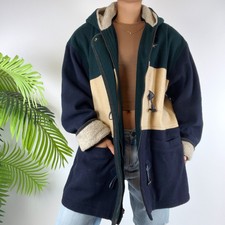 Vintage 90s Jason Kole Gorpcore Granola Girl Oversized Hooded Wool Jacket / 14