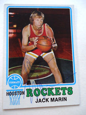 Jack Marin - 1973-74 Topps Autographed Basketball card #122 - Houston Rockets