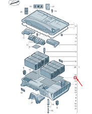 NEW VOLKSWAGEN ARTEON 3H7 BATTERY HOUSING LOWER DAMPING MAT 3Q0907352