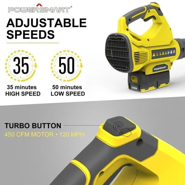 PowerSmart 40V Push Lawn Mower Kit with Leaf Blower (2-Tool)