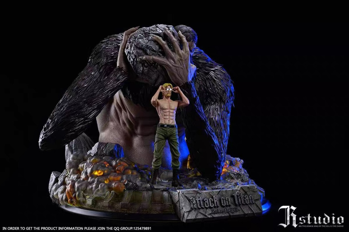 JR Studio Attack on Titan Zeke Jaeger Statue Model In Stock