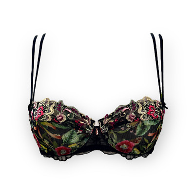 Lise Charmel BH mit Bügel Fleurs de Jungle Swarovski Anhänger NEU mit Etikett