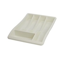 Image of Plastic Cutlery Tray Holder Rack Draw Drawer Organizer Kitchen Tidy Storage