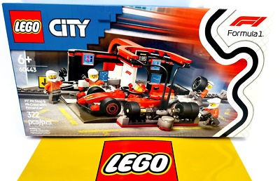 LEGO CITY: F1 Pit Stop & Pit Crew with Ferrari Car (60443