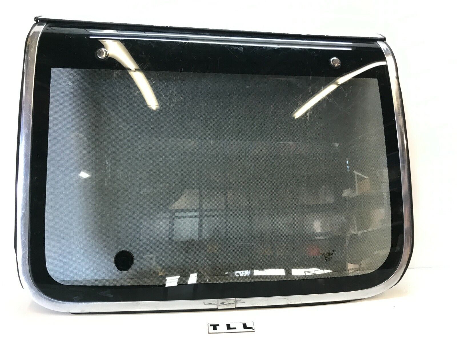 84-89 Nissan 300ZX Left Driver T-Top Glass (Chrome Trim)