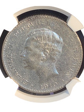 Portugal 1910 1000 Reis Peninsular War Centennial NGC AU53  Key Date/Low Mintage