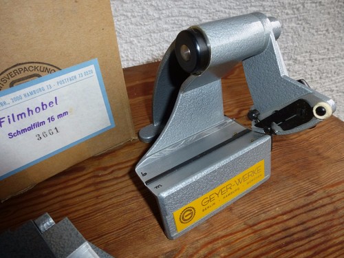 Geyer / Hammann Schmalfilmhobel 16 mm + Klebepresse - Bild 3 von 5