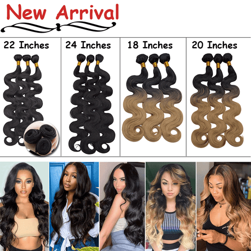 Brazilian Body Wave 100% Soft Hair Piece 3 Bundles 300g As Human Hair Extensions - Picture 10 of 27