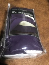 Smoothweave Tailored 14" Drop Full Bed Skirt In Purple 54”x 75”