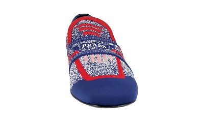 PRADA Knit JACQUARD MOULINE Loafer Dress Shoes - 2DG098  display picture 1