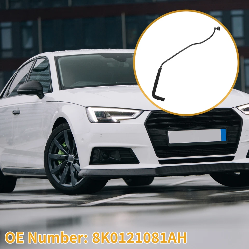 Manguera de calefacción para Audi A5 Quattro 2.0L 2013-2017 Nº8K0121081AH plástico negro Foto 3 de 4