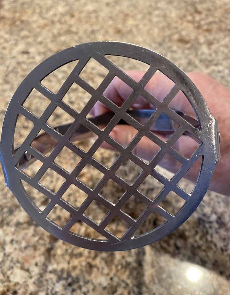 Vintage Flint Potato Masher Stainless Steel USA Wood Handle