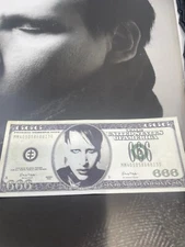Marilyn Manson backstage VIP tour Merch. $666 bank Note