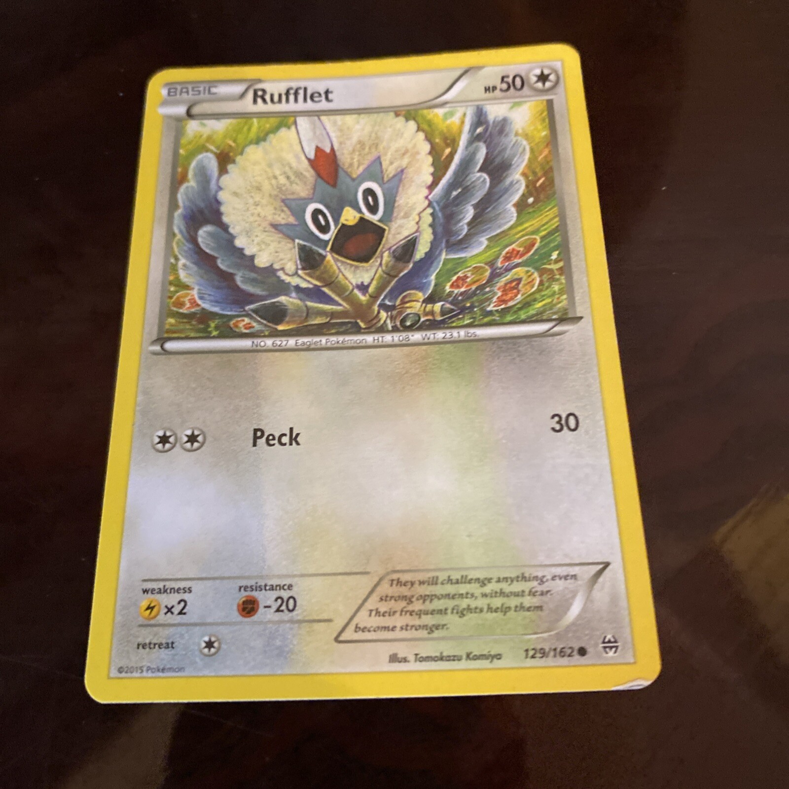 Pokemon TCG Rufflet XY BREAKthrough 129/162 Regular Common TCG Card