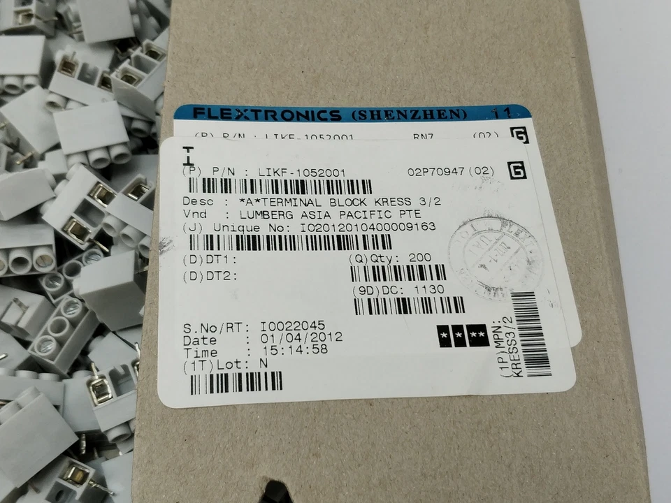 Lumberg 19641 Terminal block Kress 03/02 200pcs - Image 2 of 4