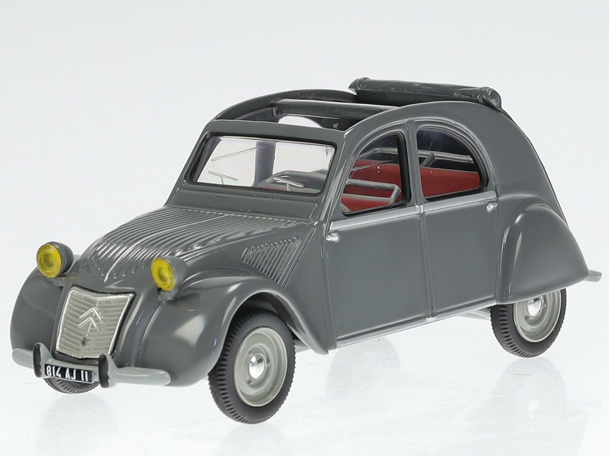Citroen 2CV AZ Ente 1954 grey diecast model car Nostalgie 1