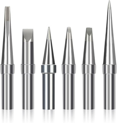 Solder Tips 6pcs for Weller ET Soldering Iron, Replacement Tips for WES51/50,WES