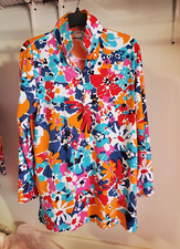 NWOT Lands' End Women's 1/4 Zip Long Sleeve Cover Up UPF 50 Size XS 75 3C121