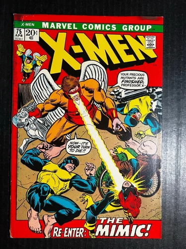 X-MEN #75 April 1972 Marvel Comics UNCANNY Vintage Mimic John Romita Sr.