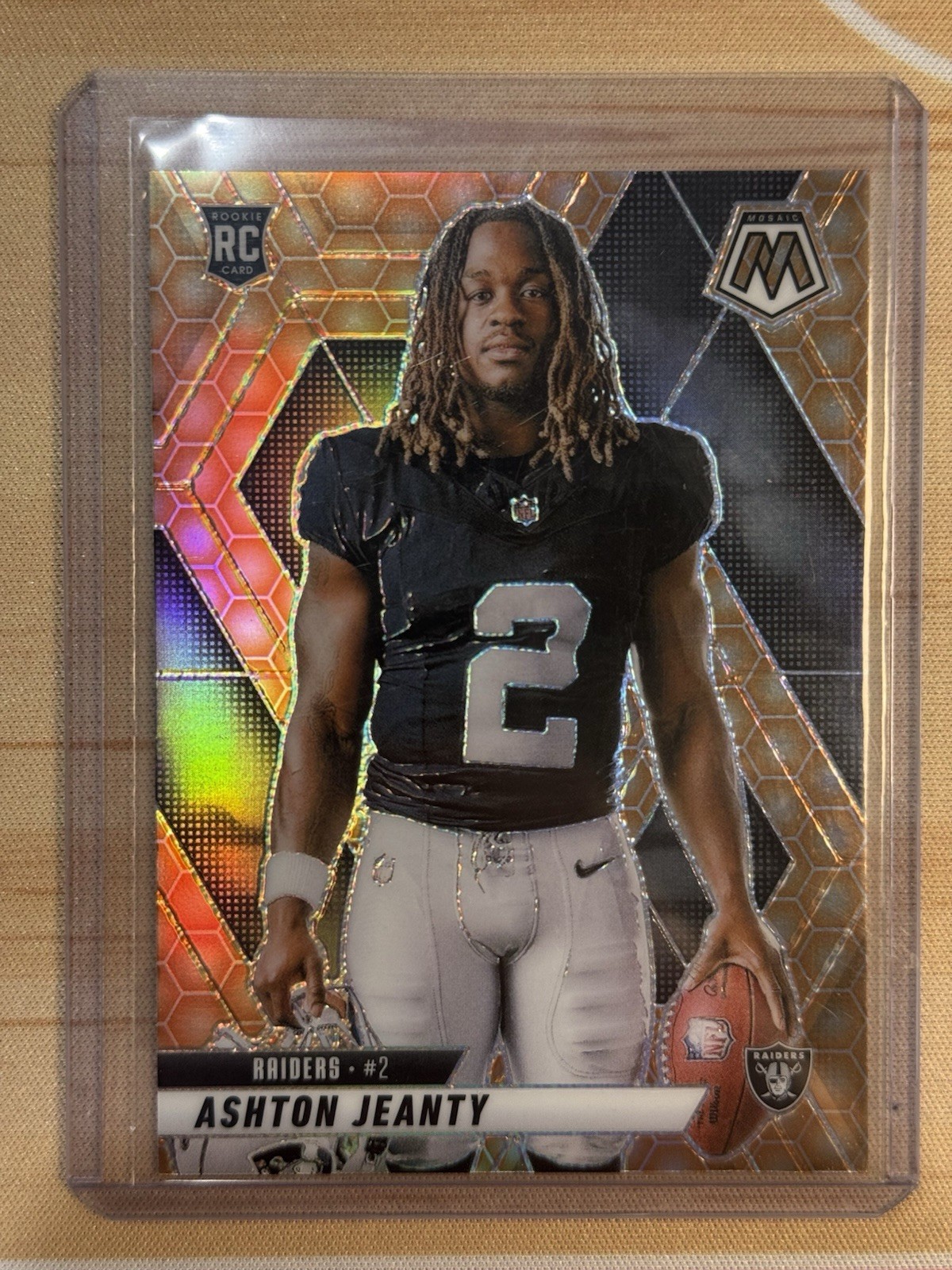 2025 Panini Mosaic Honeycomb Ashton Jeanty Case Hit SSP Variation RC Rookie #287