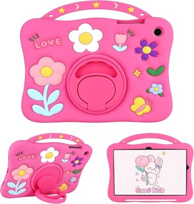 Case for Samsung Galaxy Tab A11 Plus 2025, 360° Rotating Stand, Soft Silicone Co