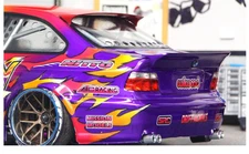 SRC 1/10 RC Car DUCK TAIL WING 5 Spoiler -Clear Lexan-