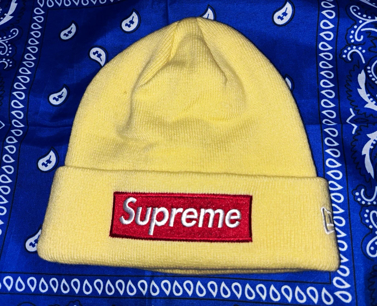 Supreme Beanie Yellow Hats for Men for sale | eBay