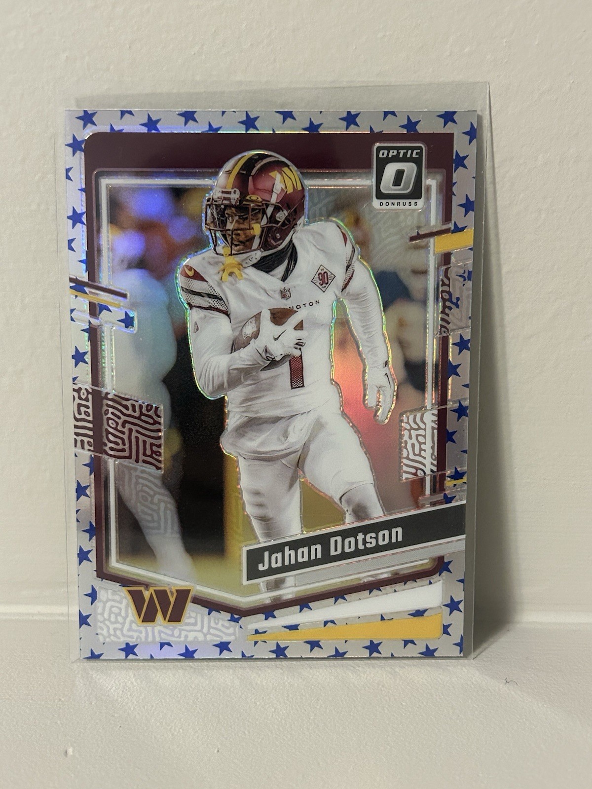 2023 Donruss Optic Jahan Dotson Washington Commanders Blue Stars Prizm #196