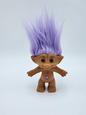 Ace Novelty Troll Purple Lavender Hair And Belly Jewel Vintage Troll