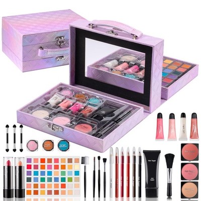 Hot Sugar Makeup Kit for Preteen 9.45 x 7.28 x 5.67 Inch, Purple Diamond 