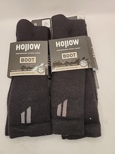 NEW 2 Pair Hollow Boot Alpaca Above Calf Socks Black X-Large Men 13.5-15