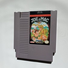 Joe & Mac Nintendo Entertainment System, 1992 NES Authentic Cart Only Video Game