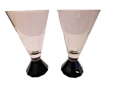 CRYSTAL TWO TONE CORDIAL GLASSES