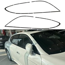 Glossy Black Chrome Delete Window Trims For Porsche Panamera 970 2010-2016