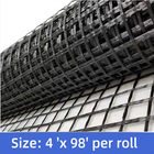 Universal Retaining Wall Geogrid Roll 4' X 98' for Walls up to 6 Feet in Height 313106652654